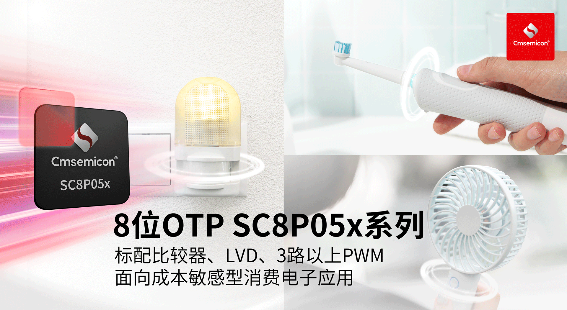 【新品发布】kaiyun体育全站推出高性价比IO型OTP MCU SC8P05x系列